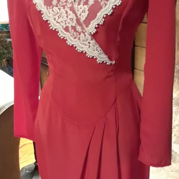 Gunne Sax vintage red dress!! - Picture 4 of 6